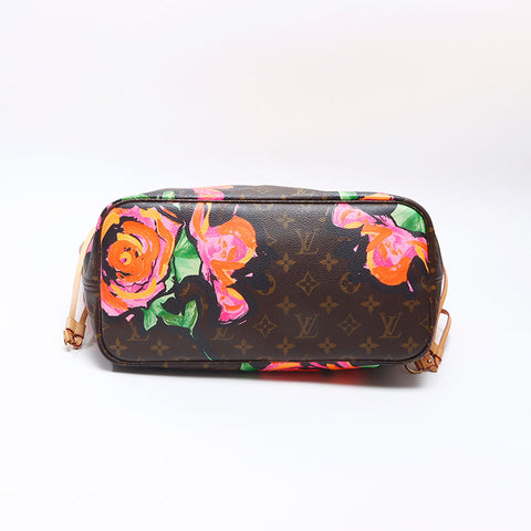 LOUIS VUITTON 2009 Monogram Neverfull MM Rose Tote Bag Brown WS14440