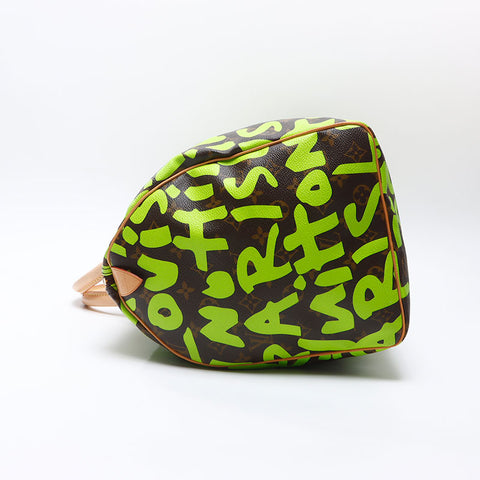 LOUIS VUITTON 2009 Monogram Keepall 50 Graphic Boston bag green WS14441