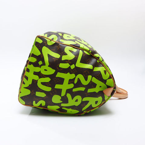LOUIS VUITTON 2009 Monogram Keepall 50 Graphic Boston bag green WS14441