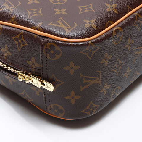 LOUIS VUITTON 2004 Monogram Trouville Monogram Handbag Brown WS14442