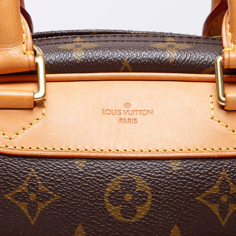 LOUIS VUITTON 2004 Monogram Trouville Monogram Handbag Brown WS14442
