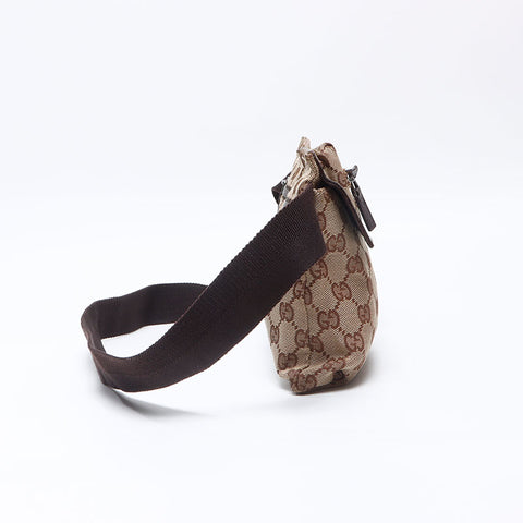 グッチ GUCCI GG キャンバス ベルトバッグ ウエストバッグ ブラウン WS14444