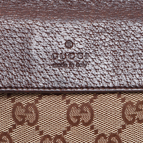 グッチ GUCCI GG キャンバス ベルトバッグ ウエストバッグ ブラウン WS14444