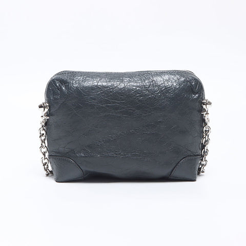 BALENCIAGA Chain Classic Report Shoulder Bag gray WS14451