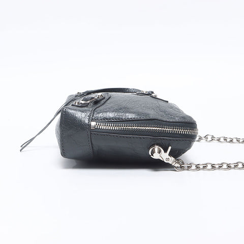 BALENCIAGA Chain Classic Report Shoulder Bag black WS14451