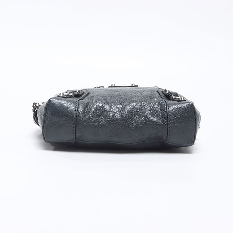 BALENCIAGA Chain Classic Report Shoulder Bag black WS14451