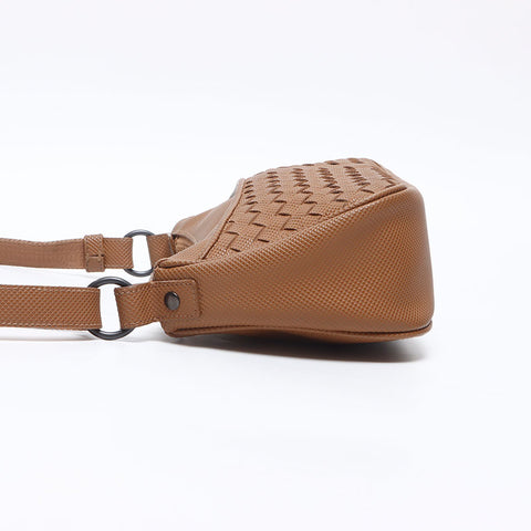 BOTTEGAVENETA INTRECCIATO Shoulder Bag Brown WS14452
