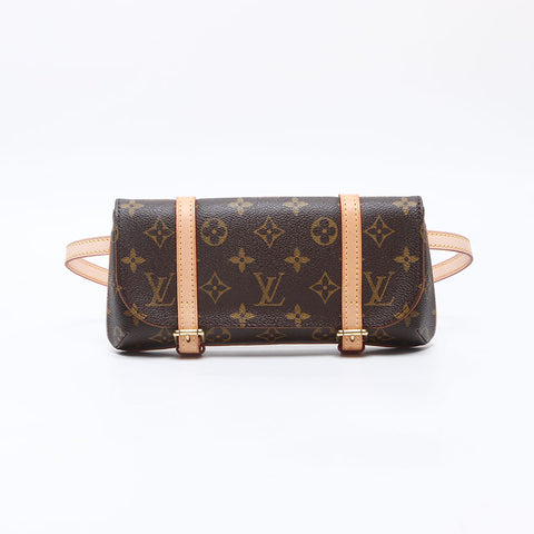 LOUIS VUITTON 2015 Monogram Pochette Marel Shoulder Bag Brown WS14453
