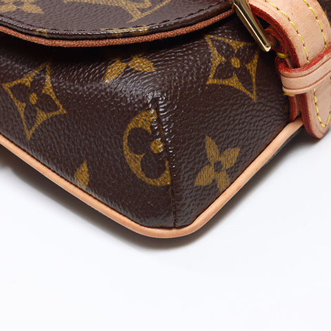 LOUIS VUITTON 2015 Monogram Pochette Marel Shoulder Bag Brown WS14453