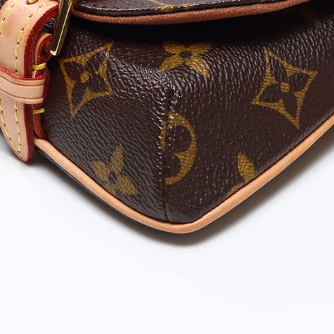 LOUIS VUITTON 2015 Monogram Pochette Marel Shoulder Bag Brown WS14453