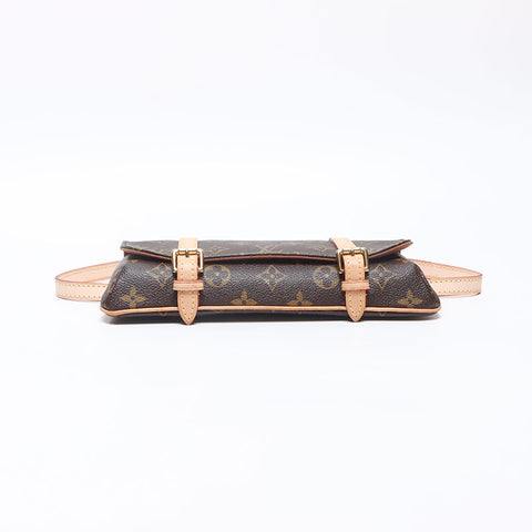 LOUIS VUITTON 2015 Monogram Pochette Marel Shoulder Bag Brown WS14453