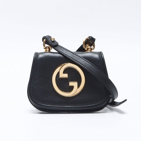 GUCCI Blondie Shoulder Wallet Shoulder Bag black WS14454