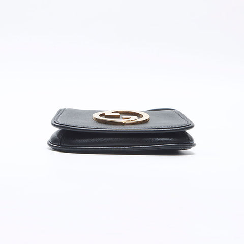 GUCCI Blondie Shoulder Wallet Shoulder Bag black WS14454