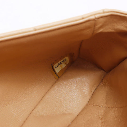 CHANEL Number 6 Chocolate Bar Shoulder Bag beige WS14458