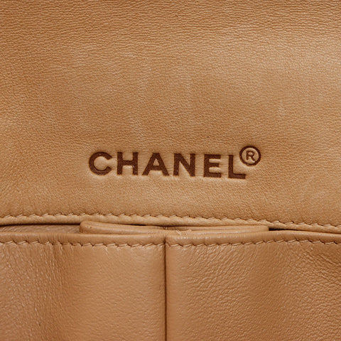 CHANEL Number 6 Chocolate Bar Shoulder Bag beige WS14458