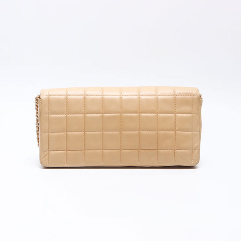 CHANEL Number 6 Chocolate Bar Shoulder Bag beige WS14458