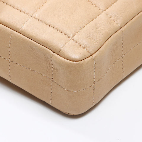 CHANEL Number 6 Chocolate Bar Shoulder Bag beige WS14458