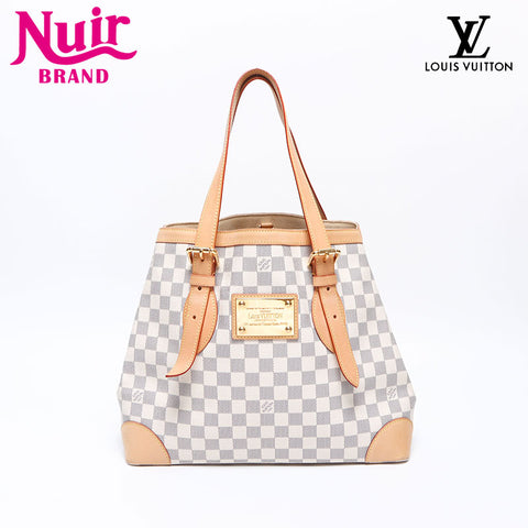 ルイ・ヴィトン LOUIS VUITTON ダミエアズール ハムステッドMM N51206 2008年 トートバッグ ホワイト WS14460