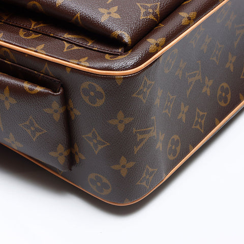 LOUIS VUITTON Monogram Multiply Cite GM M51162 Tote Bag Brown WS14462