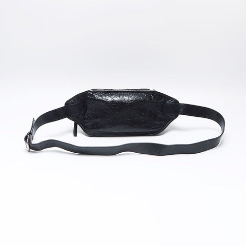 バレンシアガ BALENCIAGA ル カゴール レザー ベルトバッグ ボディバッグ ウエストバッグ ブラック WS14463