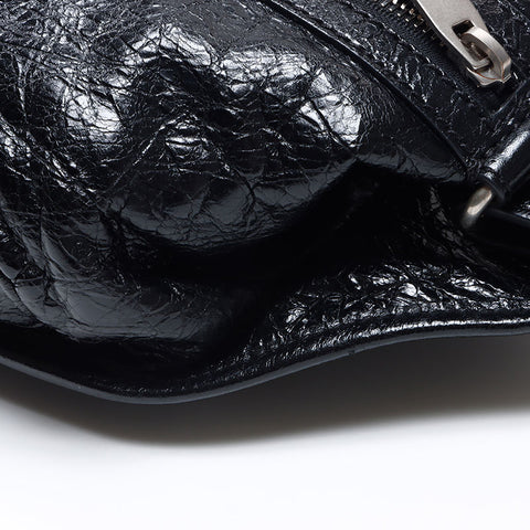 バレンシアガ BALENCIAGA ル カゴール レザー ベルトバッグ ボディバッグ ウエストバッグ ブラック WS14463