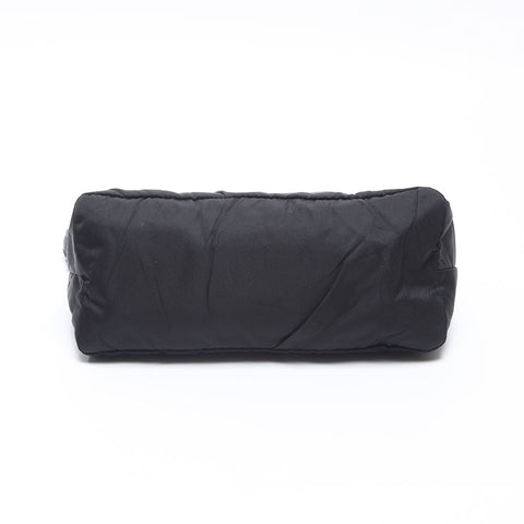 PRADA Nylon Triangle Logo Mini Accessory Pouch Handbag black WS14464