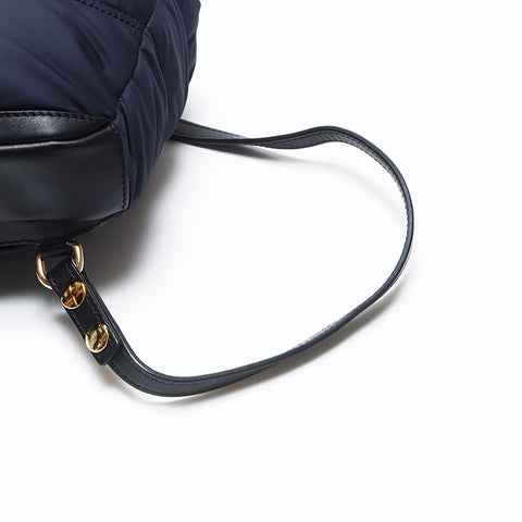 バーバリー BURBERRY ナイロン×レザー ミニ リュック・デイパック ネイビー WS14466