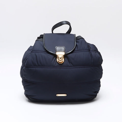 BURBERRY Nylon x Leather Mini Backpack Â· Daypack Navy WS14466
