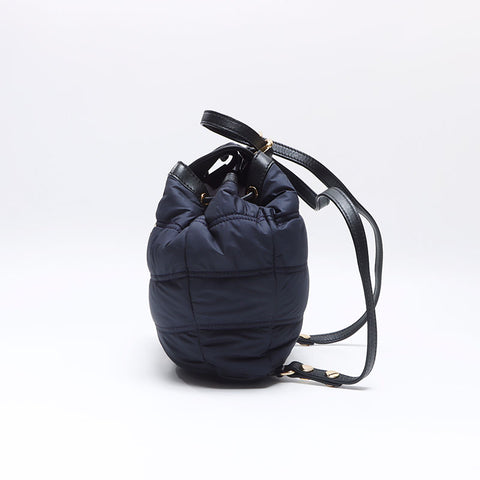 BURBERRY Nylon x Leather Mini Backpack Â· Daypack Navy WS14466