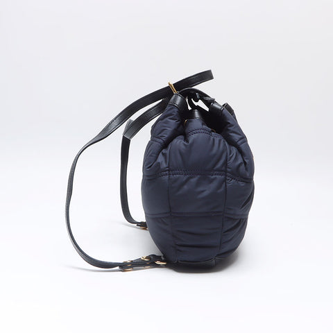 BURBERRY Nylon x Leather Mini Backpack Â· Daypack Navy WS14466