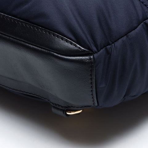 バーバリー BURBERRY ナイロン×レザー ミニ リュック・デイパック ネイビー WS14466