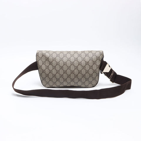 GUCCI GG Supreme PVC Body Bag Waist Bag Waist bag Brown WS14468