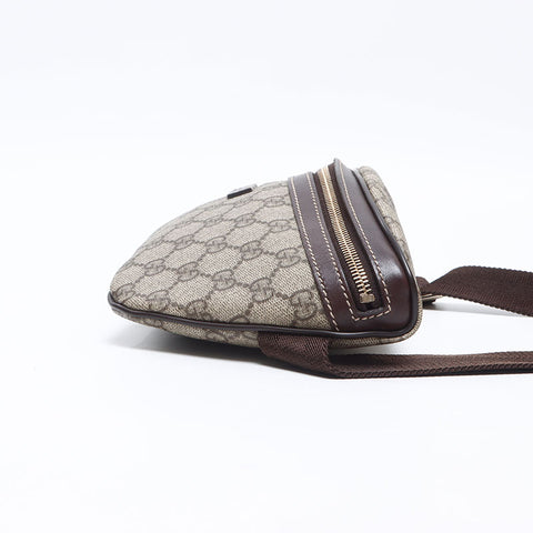 GUCCI GG Supreme PVC Body Bag Waist Bag Waist bag Brown WS14468