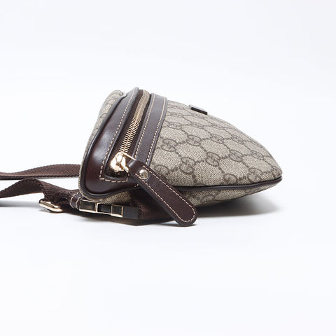 GUCCI GG Supreme PVC Body Bag Waist Bag Waist bag Brown WS14468