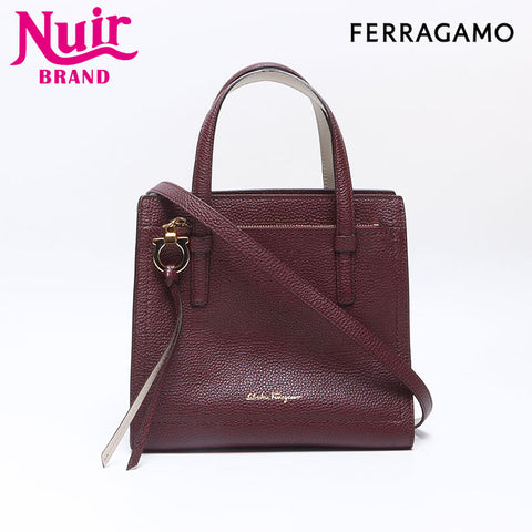 Salvatore Ferragamo Leather Amy Handbag Brown WS14470