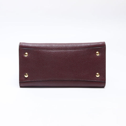 Salvatore Ferragamo Leather Amy Handbag Brown WS14470
