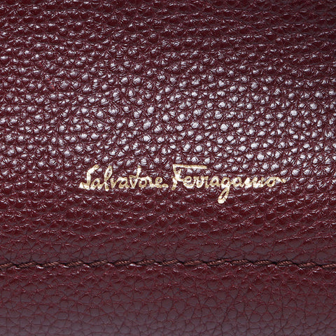 Salvatore Ferragamo Leather Amy Handbag Brown WS14470