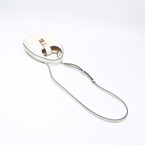 Salvatore Ferragamo Gancini Buckle Hobo Handbag white WS14471