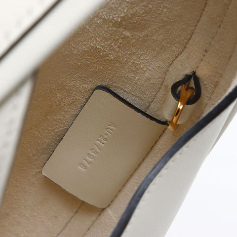 Salvatore Ferragamo Gancini Buckle Hobo Handbag white WS14471