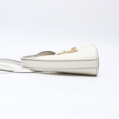 Salvatore Ferragamo Gancini Buckle Hobo Handbag white WS14471