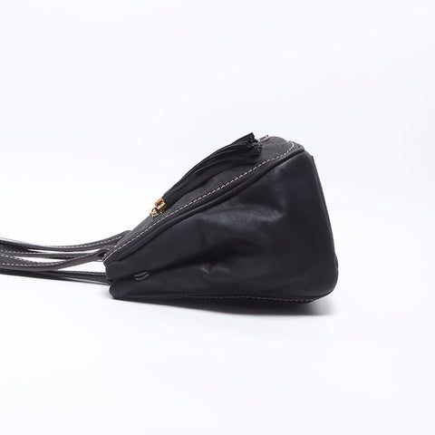 ロエベ LOEWE マドリード アナグラム フリンジ トートバッグ ブラック WS14474