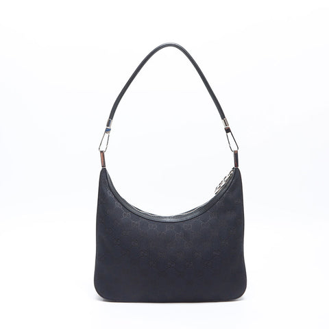 グッチ GUCCI GGキャンバス ハンドバッグ ショルダーバッグ ブラック WS14480