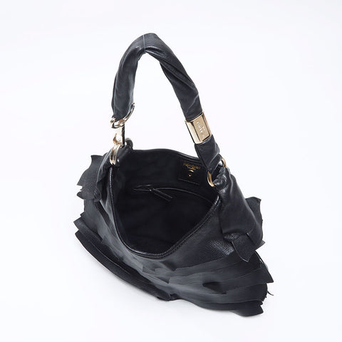 イヴ・サンローラン YVES SAINT LAURENT リヴゴーシュ サントロペ ショルダーバッグ ブラック WS14482