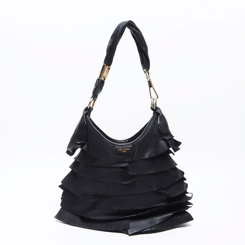 イヴ・サンローラン YVES SAINT LAURENT リヴゴーシュ サントロペ ショルダーバッグ ブラック WS14482