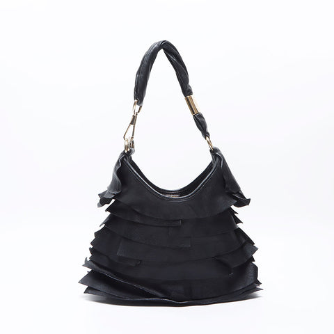 イヴ・サンローラン YVES SAINT LAURENT リヴゴーシュ サントロペ ショルダーバッグ ブラック WS14482