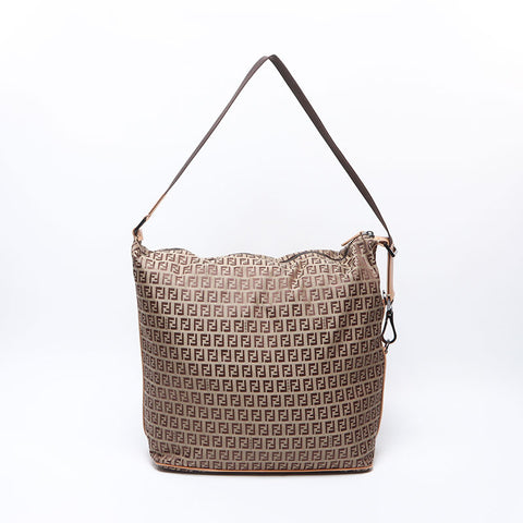 フェンディ FENDI ズッキーノ ショルダーバッグ ベージュ WS14484