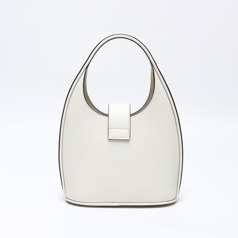 Salvatore Ferragamo Gancini Buckle Hobo Handbag white WS14486
