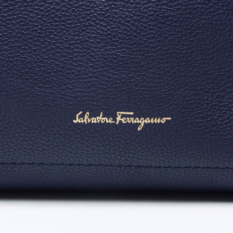 Salvatore Ferragamo Leather Amy Tote Bag purple WS14488