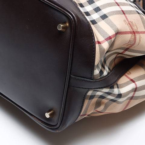 BURBERRY Nova Check 2way Handbag beige WS14493
