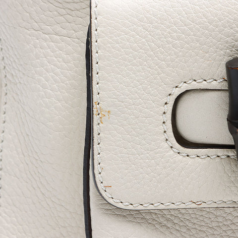 GUCCI Sac à dos en bambou Sac à dos blanc WS14494
